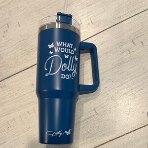 Blue Travel Mug with Handle